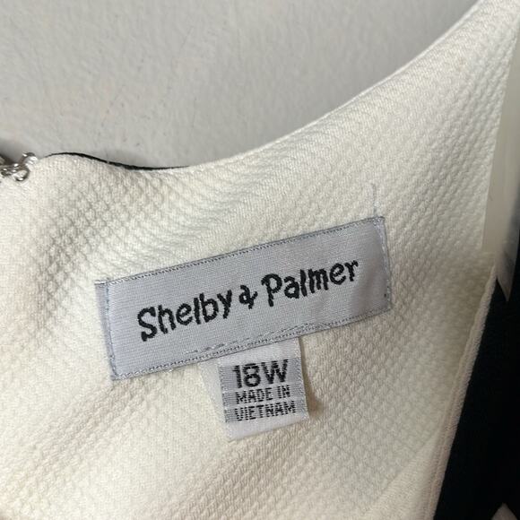 Shelby & Palmer Grey and White Dress 18Wb - Picture 2 of 5